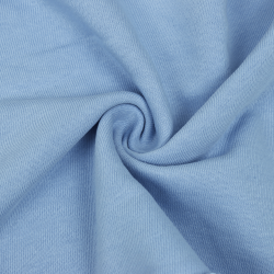 Ткань Футер 3-х нитка, Петля, цвет Светло-Голубой (на отрез)  в Северске