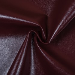Ткань Дерматин (Кожзам) для мебели, цвет Бордовый (на отрез)  в Северске