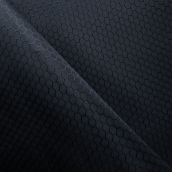 Ткань Оксфорд 300D PU Рип-Стоп СОТЫ, цвет Черный (на отрез)  в Северске
