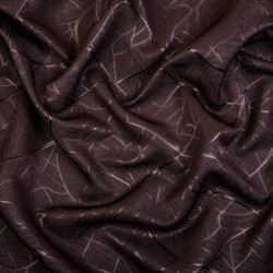 Ткань Блэкаут для штор &quot;Ледовое тиснение цвет Темно-Коричневый&quot; (на отрез)  в Северске
