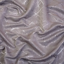 Ткань Блэкаут для штор светозатемняющая 75% &quot;Ледовое тиснение цвет Серый&quot; (на отрез)  в Северске