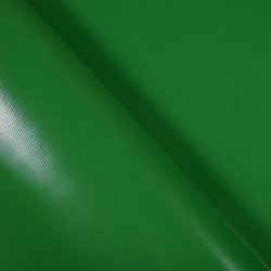 Ткань ПВХ 450 гр/м2, Зелёный (Ширина 160см), на отрез  в Северске