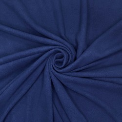 Ткань Флис Односторонний 130 гр/м2, цвет Темно-синий (на отрез)  в Северске