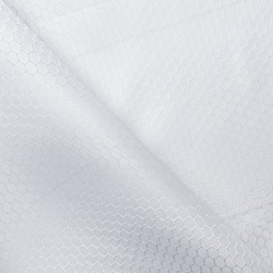 Ткань Оксфорд 300D PU Рип-Стоп СОТЫ, цвет Белый (на отрез)  в Северске