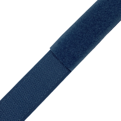 Контактная лента 25мм цвет Синий (велькро-липучка, на отрез)  в Северске