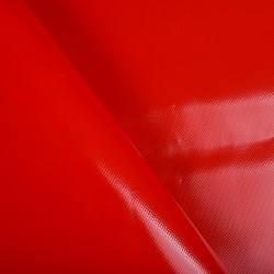 Ткань ПВХ 450 гр/м2, Красный (на отрез)  в Северске