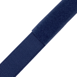 Контактная лента 25мм цвет Тёмно-Синий (Велькро-липучка), на отрез  в Северске
