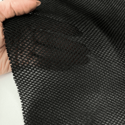Сетка 3D трехслойная Air mesh 165 гр/м2, цвет Черный (на отрез)  в Северске